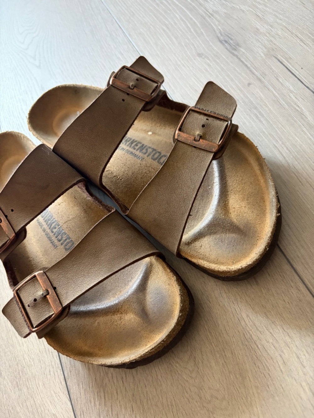Birkenstock Arizona Two-Strap Sandals in Metallic Bronze - Picture 7 of 7